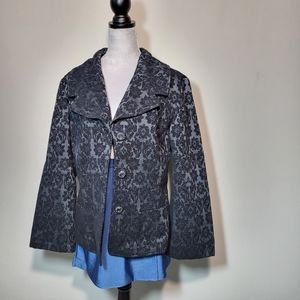🌜 J. Jill blazer tapestry floral design size 16